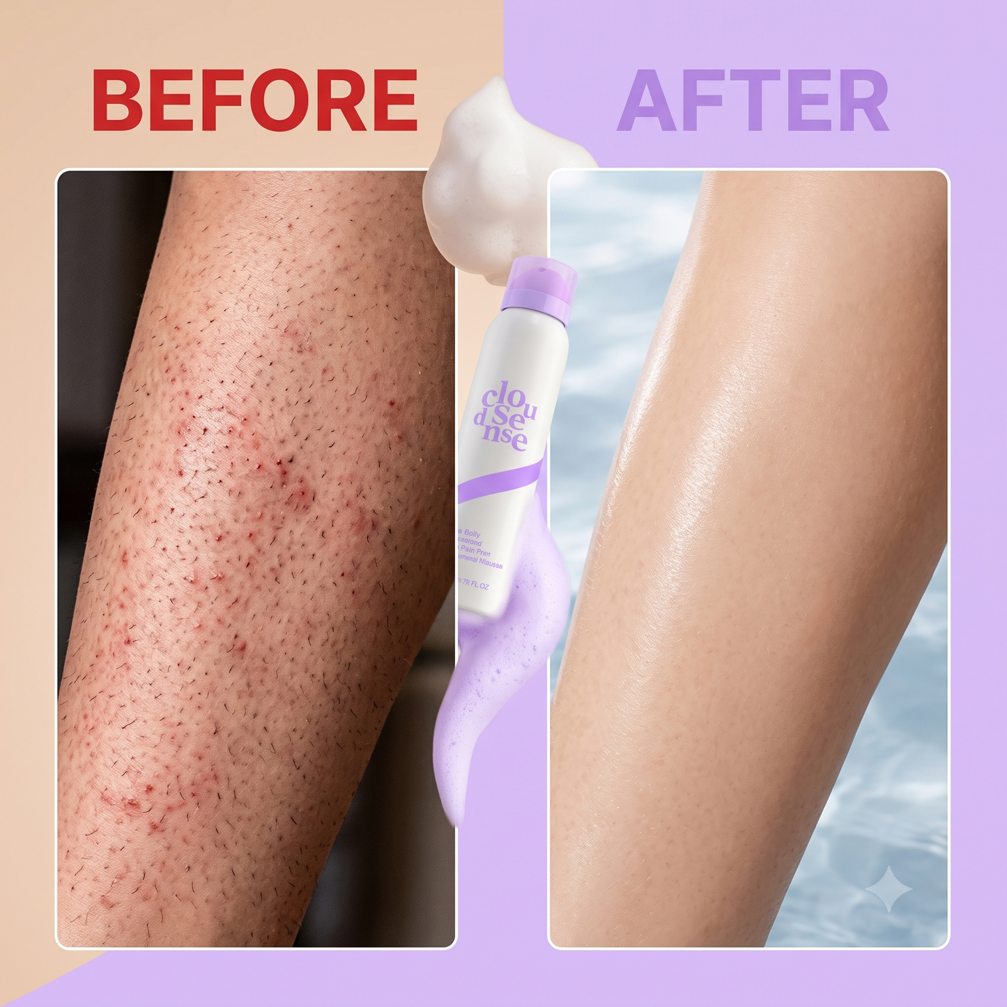 Cloud Sense Hair Removal Mousse – Ultra-Smooth Skin in Minutes