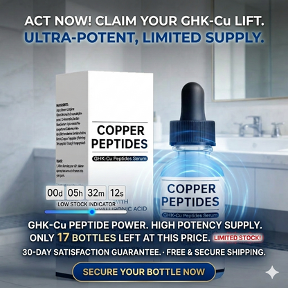 The Blue Secret to Ageless Skin: GHK-Cu Copper Peptides.