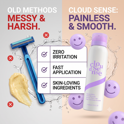 Cloud Sense Hair Removal Mousse – Ultra-Smooth Skin in Minutes