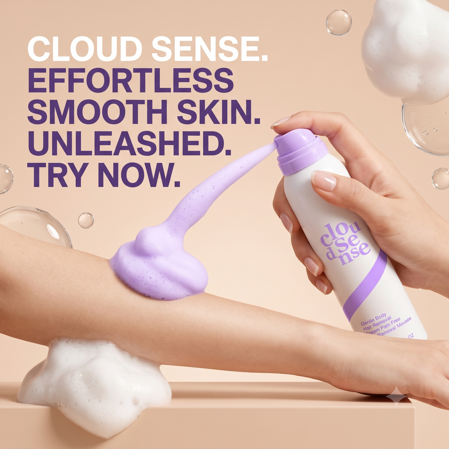 Cloud Sense Hair Removal Mousse – Ultra-Smooth Skin in Minutes