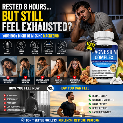🔥 Toplux Magnesium Complex 8-in-1™ | Advanced Sleep, Muscle & Wellness Support
