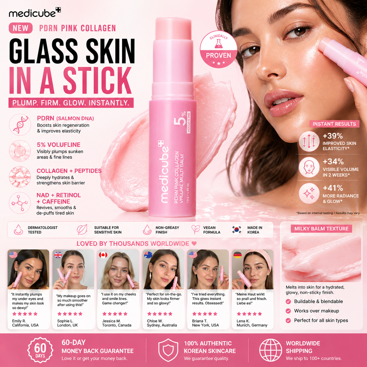 🌸 K-Beauty Premium: Medicube PDRN Pink Collagen: The Ultimate Korean Stick for Instant Glow & Firmness ⚡