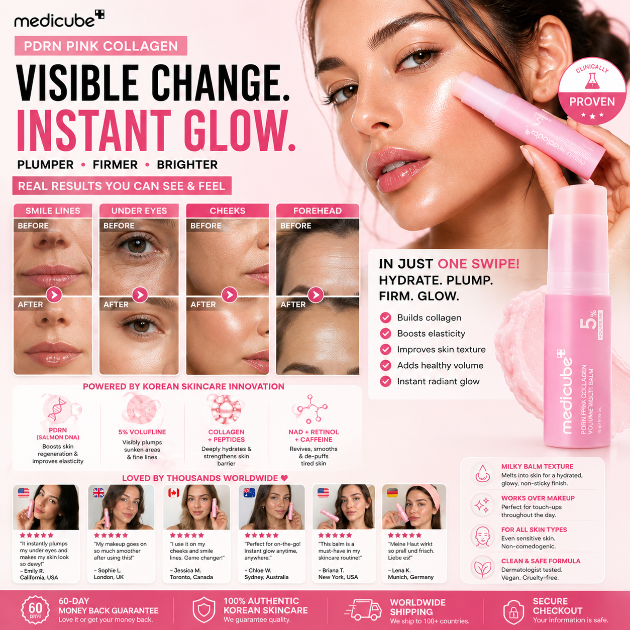 🌸 K-Beauty Premium: Medicube PDRN Pink Collagen: The Ultimate Korean Stick for Instant Glow & Firmness ⚡