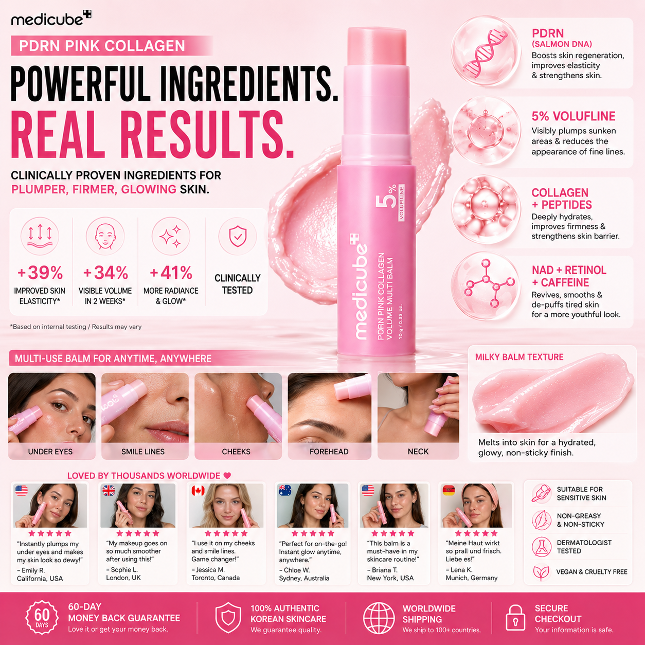 🌸 K-Beauty Premium: Medicube PDRN Pink Collagen: The Ultimate Korean Stick for Instant Glow & Firmness ⚡